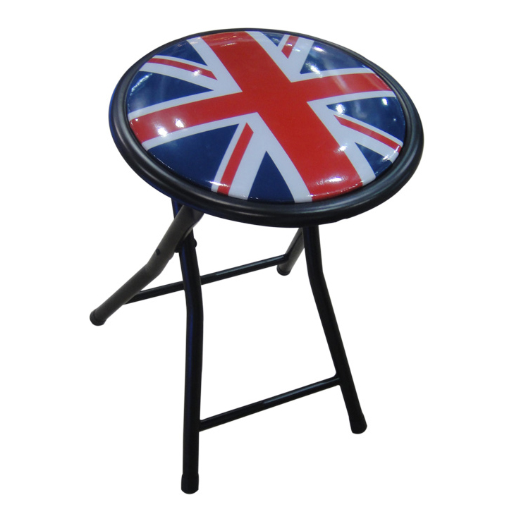 Printed Folding Stool - Union Jack Design